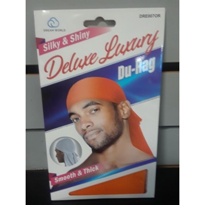  Smooth & Thick / Shiny & Silky Deluxe Du Rag Durag ORANGE NEW  eb-05252845